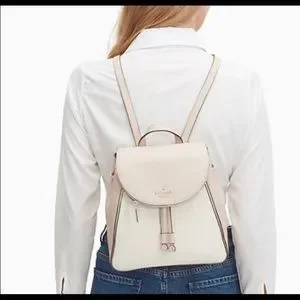 ♠️ kate spade ♠️ Leila Colorblock Pebbled Leather Medium Flap Backpack, Beige kate spade | Bags | Kate Spade Leila Colorblock Pebbled  main image 3